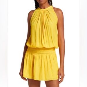 Ramy Brook Yellow Paris Sleeveless Mini Dress size xs